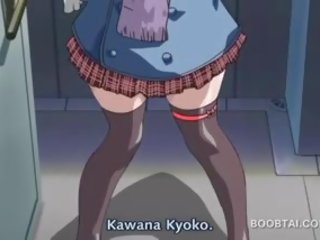 Delicate hentai kerida makakakuha ng nabunggo aso estilo sa kama