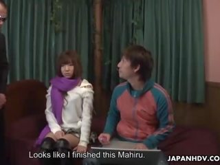 Man a delightful Japanese sex video star Mahiru Tsubaki