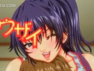 Busty first-rate Hentai goddess Caught Working Wet Tits