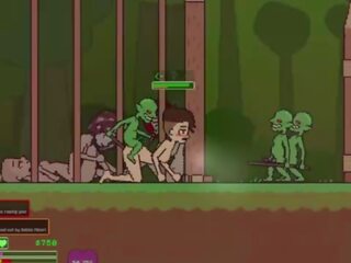 Captivity &vert; 舞台 3 &vert; 裸 女 survivor fights 她的 方法 通过 多情 goblins 但 fails 和 得到 性交 硬 吞咽 liters 的 附带 &vert; 无尽 游戏 gameplay p3