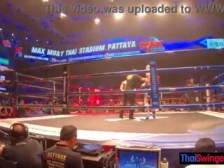 Muay thai away gabi at makamundo malaswa film immediately pagkatapos para ito malaki puwit thai damsel hottie