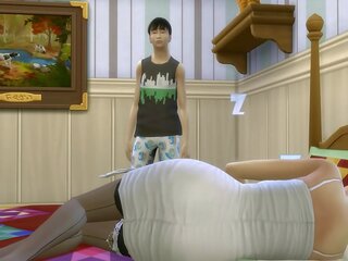 Jepang son fucks jepang mom 1 hour after after sharing the same bed