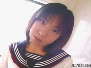 JAVHQ: stupendous Japanese school girl's first time.